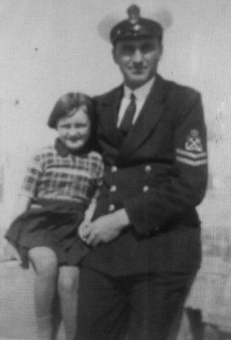 Frank with daughter Úna